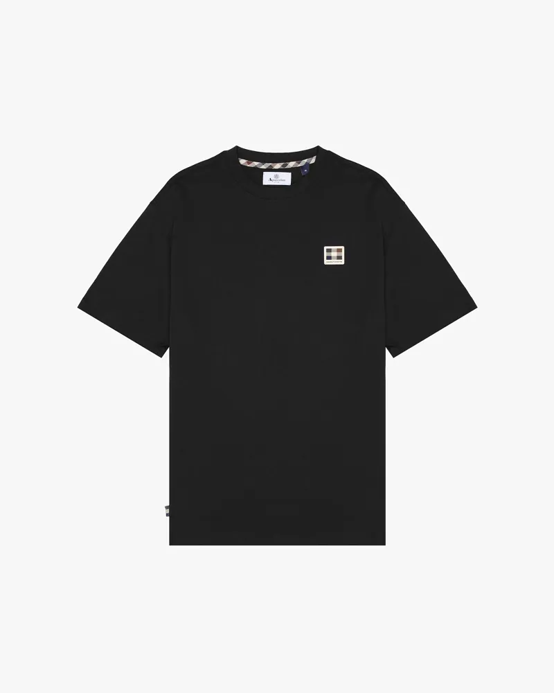 Aquascutum Badge Logo T-Shirt Black-4