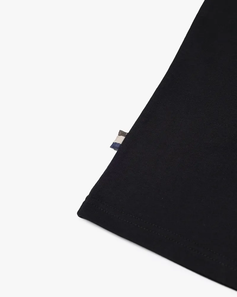 Aquascutum Badge Logo T-Shirt Black-1