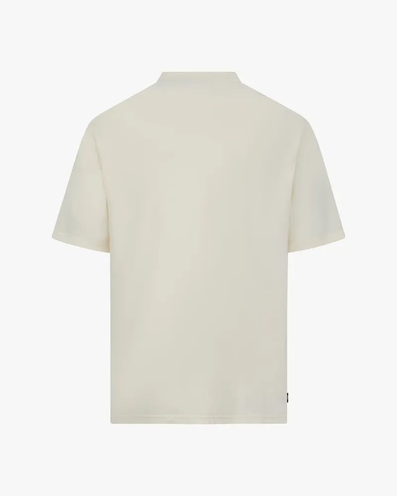 Aquascutum Club Check Piping T-Shirt Cream -2
