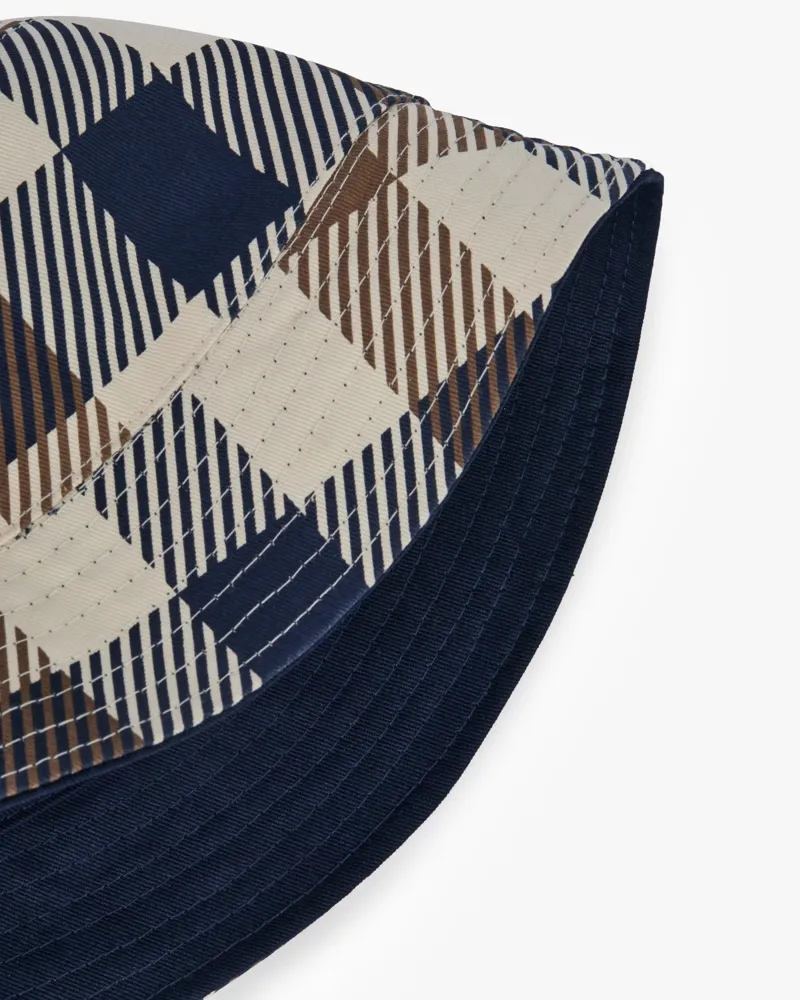 Aquascutum Reversible Cotton Bucket Hat Navy -7