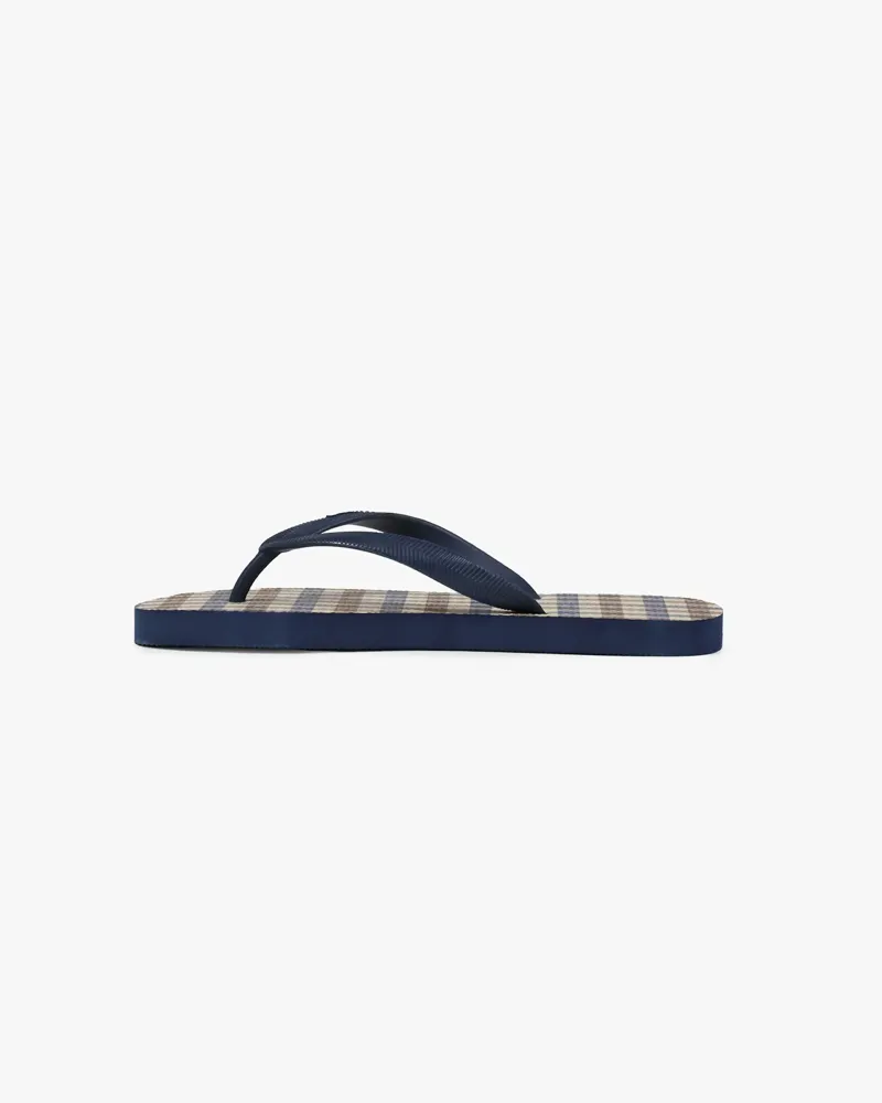 Aquascutum Club Check Flip Flop Navy SIZE 10 ONLY LAST PAIR-4