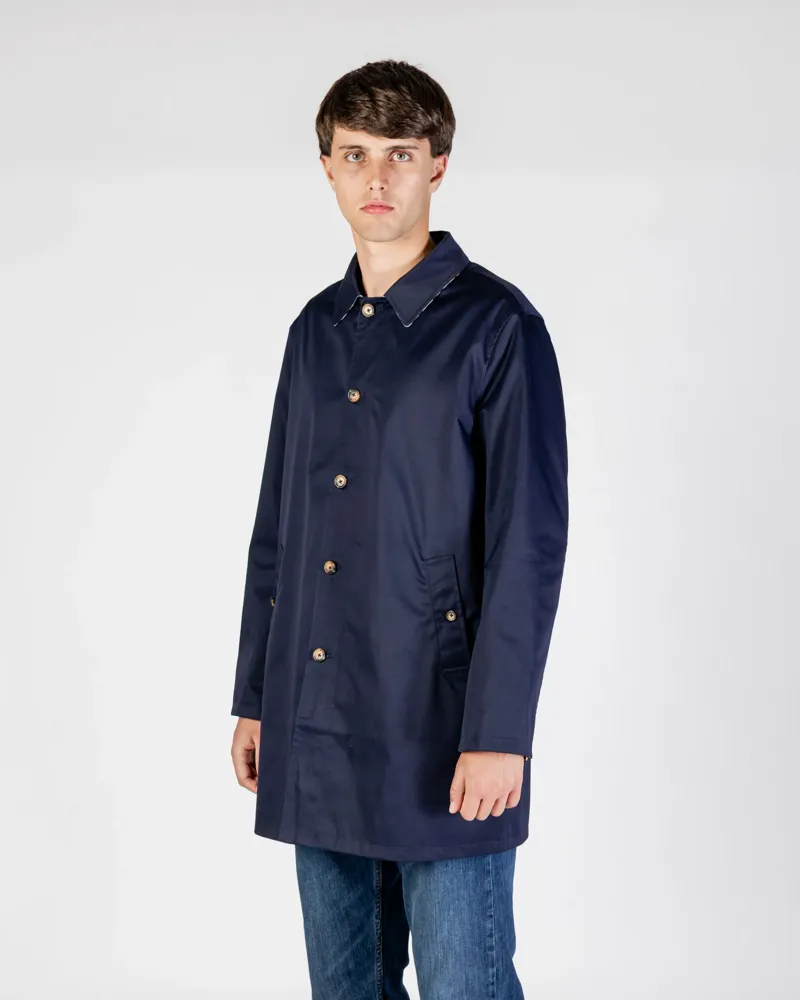 Aquascutum Archival Reversible Mid Coat Navy SIZE LARGE AND XL ONLY-1