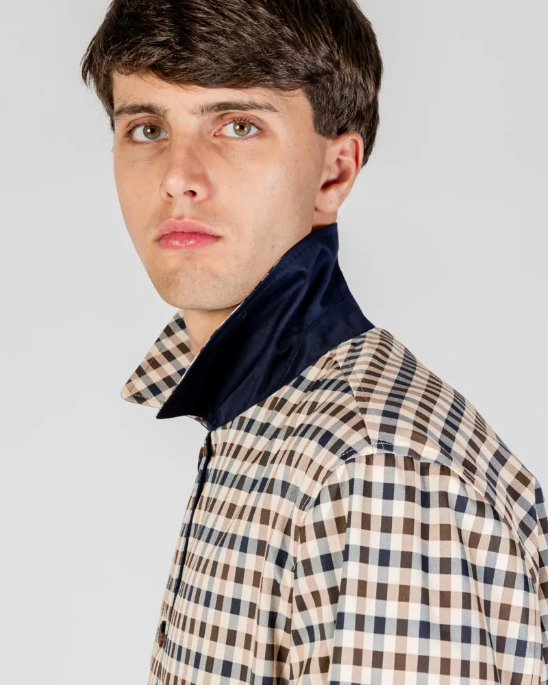 Aquascutum Archival Reversible Mid Coat Navy SIZE LARGE AND XL ONLY-10