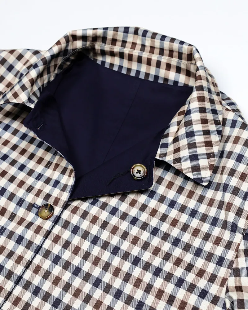 Aquascutum Archival Reversible Mid Coat Navy SIZE LARGE AND XL ONLY-12