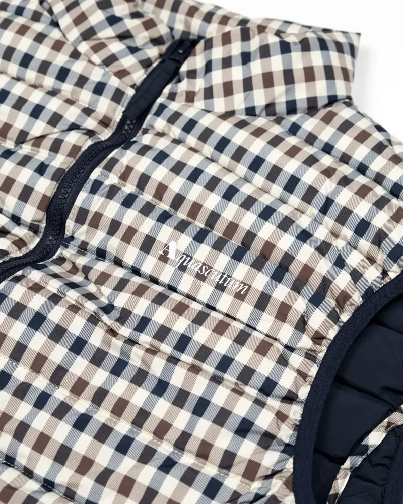 Aquascutum Gilet Vest Club Check -5