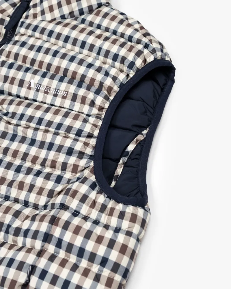 Aquascutum Gilet Vest Club Check -6