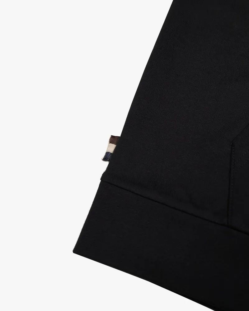 Aquascutum Small Logo Full Zip Hoodie Black-5