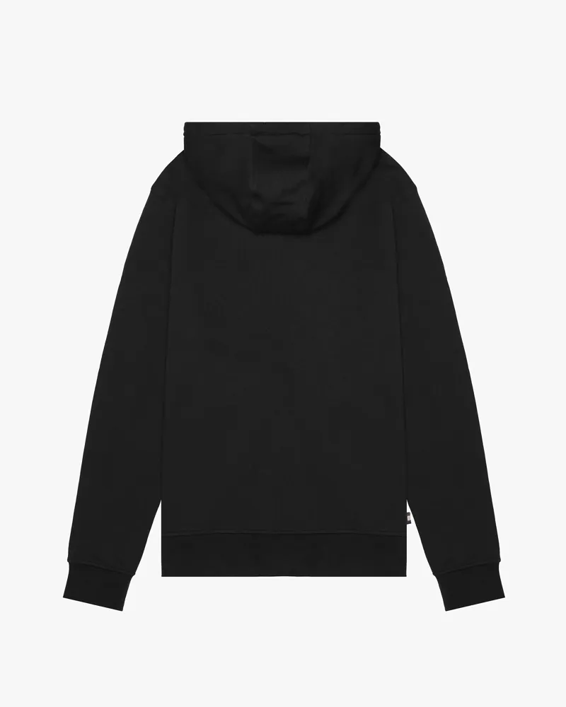 Aquascutum Small Logo Hoodie Black -4