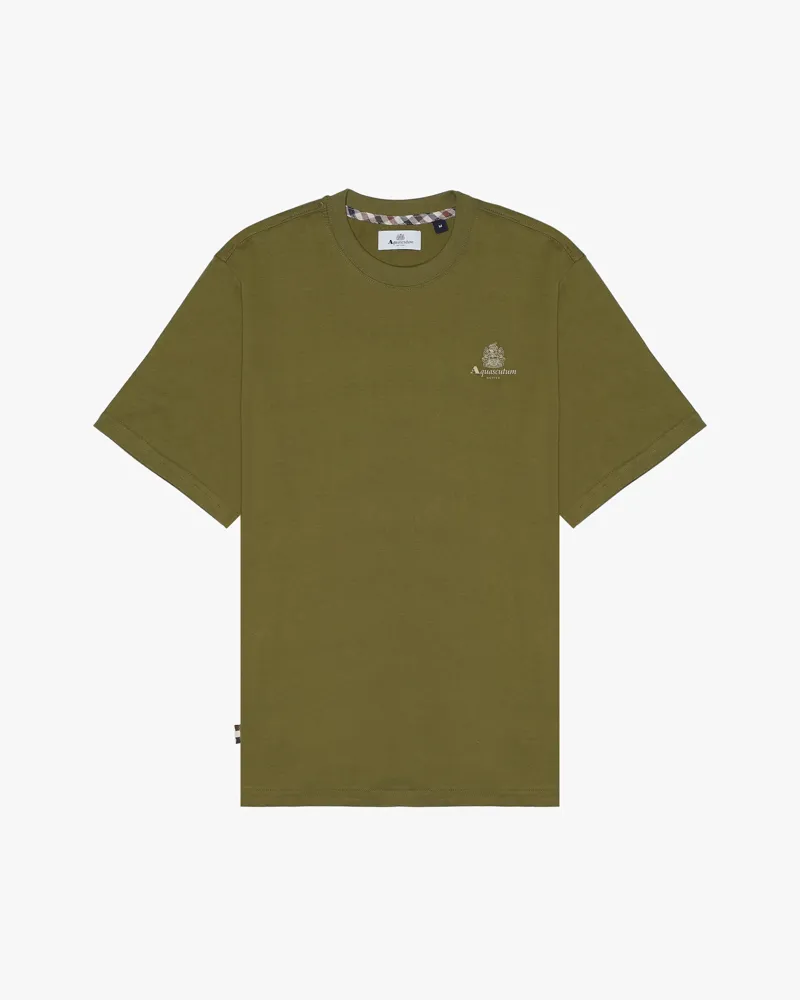 Aquascutum Small Logo T-Shirt Green-2
