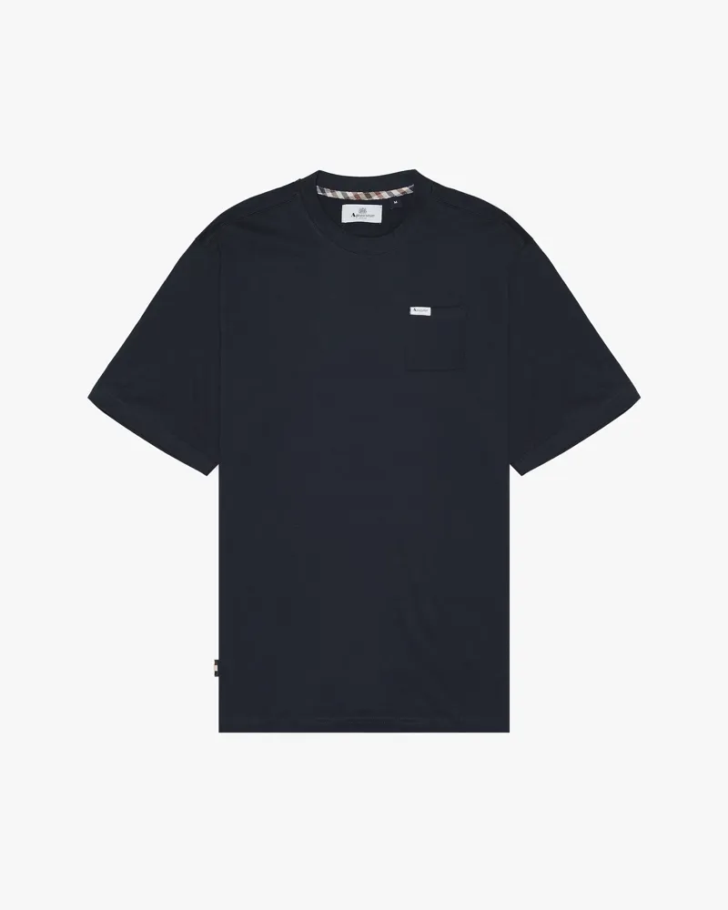 Aquascutum Pocket T-Shirt Navy-2