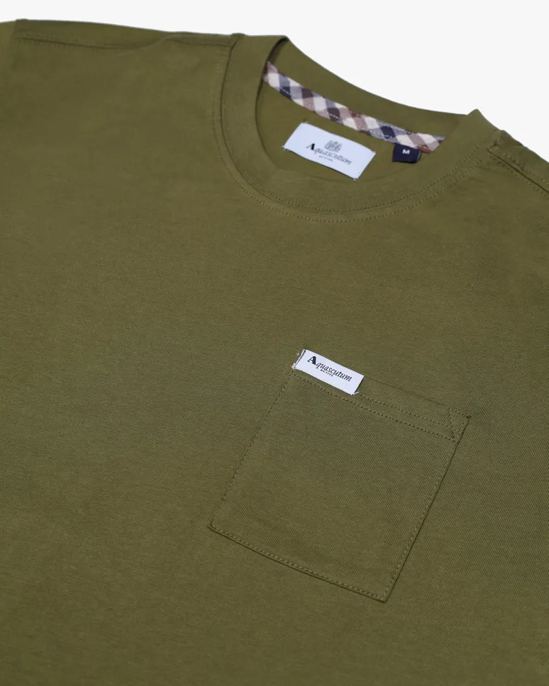 Aquascutum Pocket T-Shirt Green-1