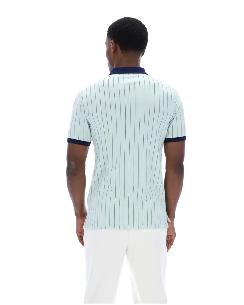 Fila BB1 Classic Vintage Striped Polo Sea Foam-5