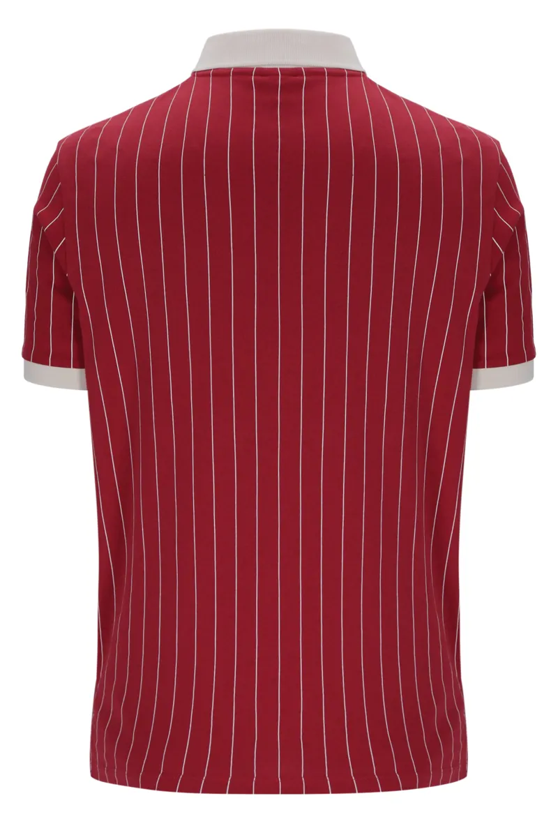 Fila BB1 Classic Vintage Striped Polo Garnet-1