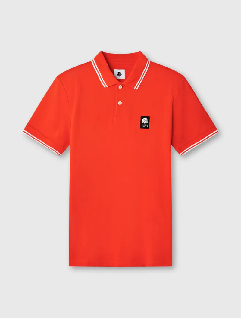 Pretty Green Rayner Polo Orange-5