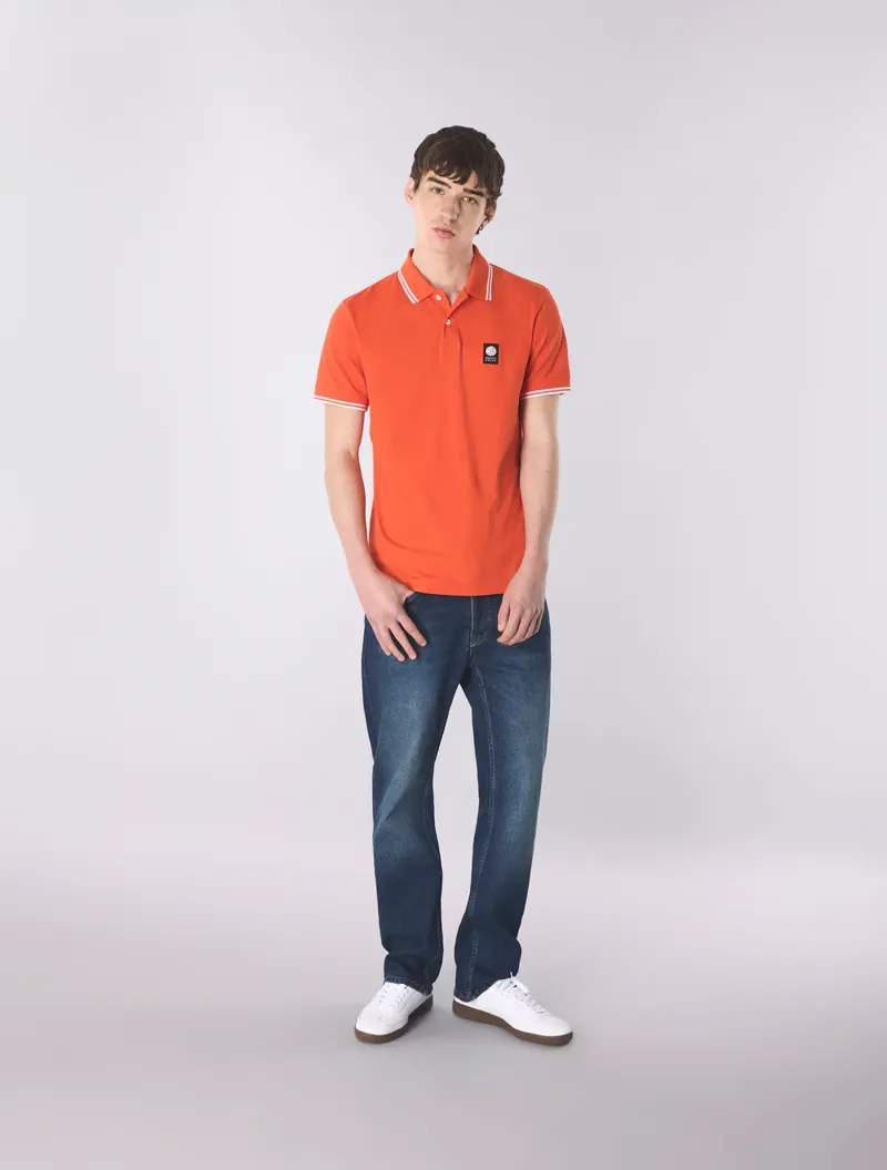 Pretty Green Rayner Polo Orange-1