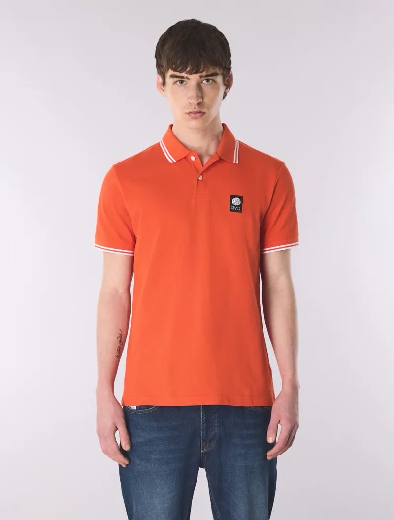 Pretty Green Rayner Polo Orange-2