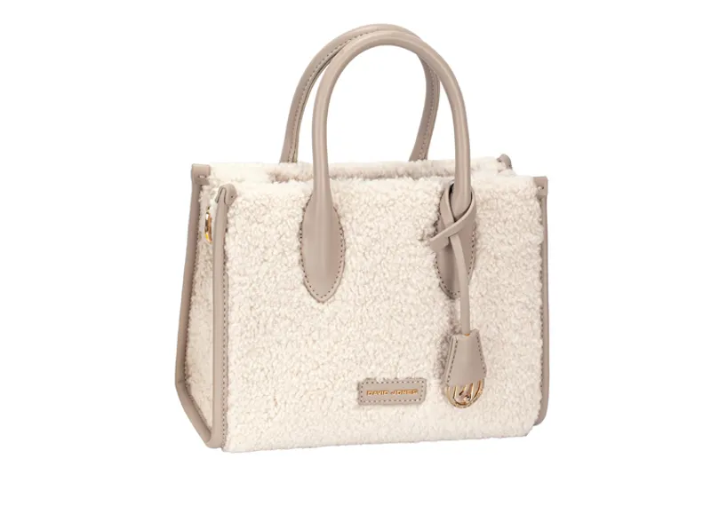 David Jones fur bag Beige