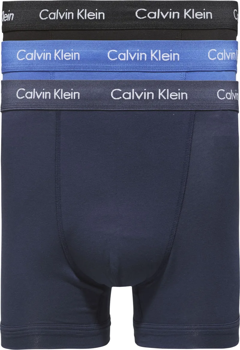 Calvin Klein 3 Pack Boxers Navy / Blue / Black SMALL ONLY
