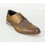Cavani Horatio Tweed Brogue Shoes Tan SIZE 9 AND 11 ONLY