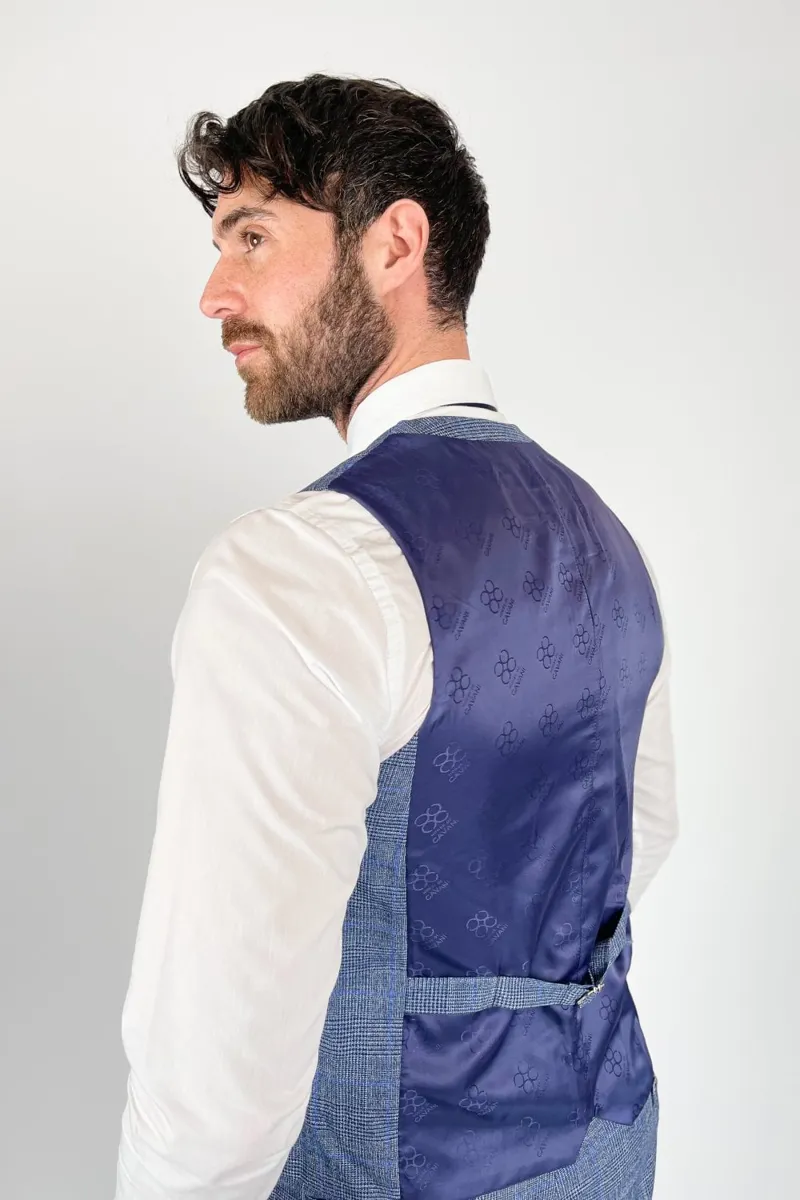 Cavani Phantom Waistcoat Navy-1