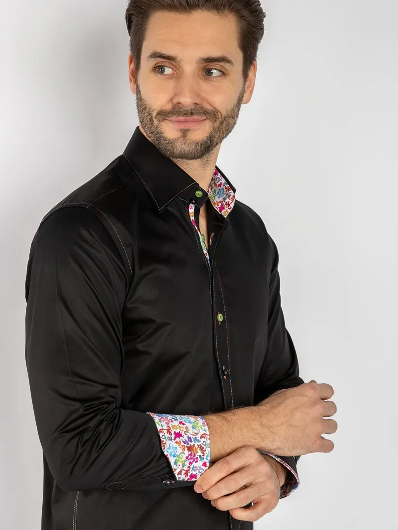 Claudio Lugli Signature Colour Series L/S Shirt Black -1