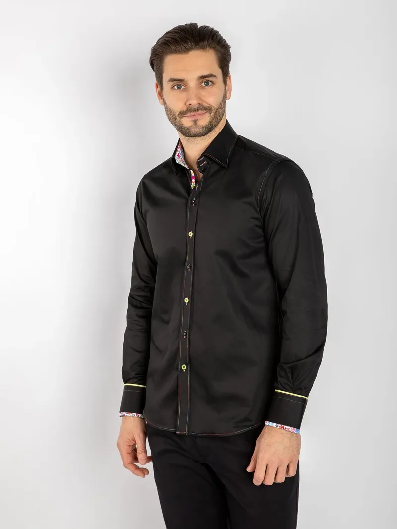 Claudio Lugli Signature Colour Series L/S Shirt Black -2