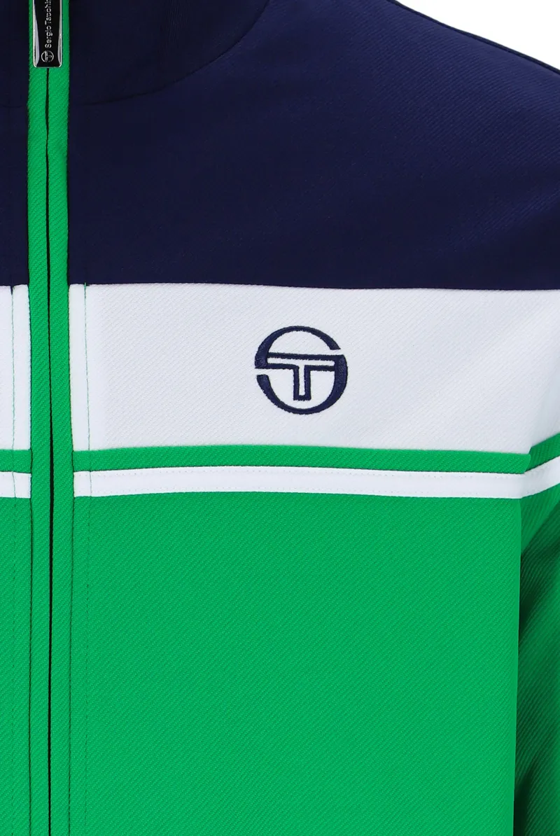 Sergio Tacchini Damarindo Track Top Fern Green / Maritime / White-2