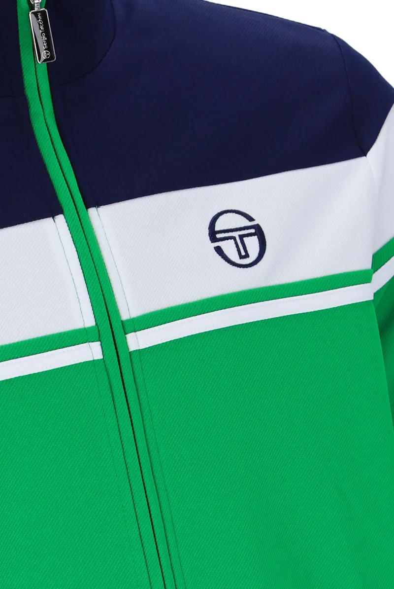Sergio Tacchini Damarindo Track Top Fern Green / Maritime / White-3