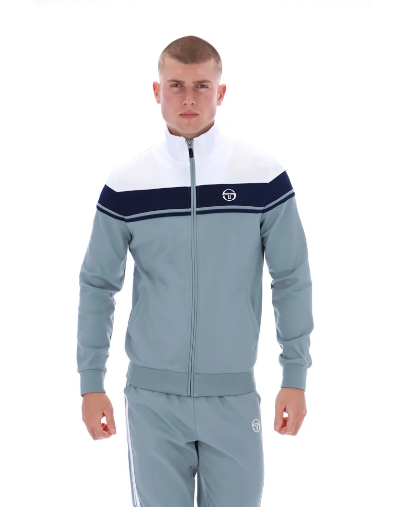 Sergio Tacchini Damarindo Track Top Lead / Maritime / White -4