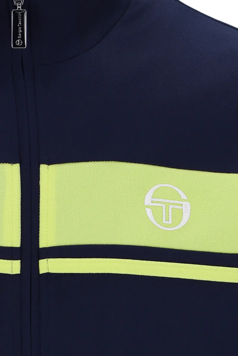 Sergio Tacchini Damarindo Track Top Maritime Blue / Celery-2