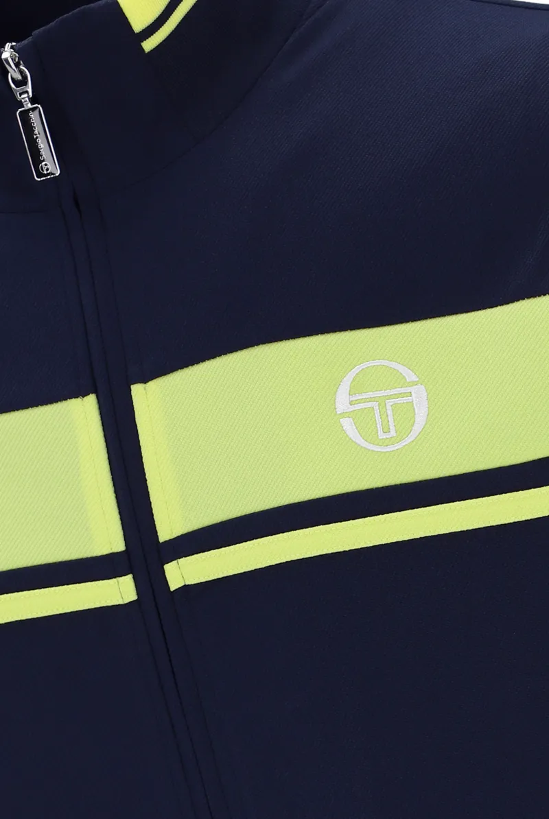 Sergio Tacchini Damarindo Track Top Maritime Blue / Celery-3