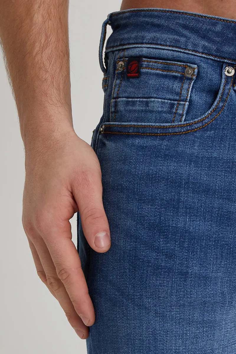 DML Texas Mid Blue Demin Short 38 WAIST ONLY -2