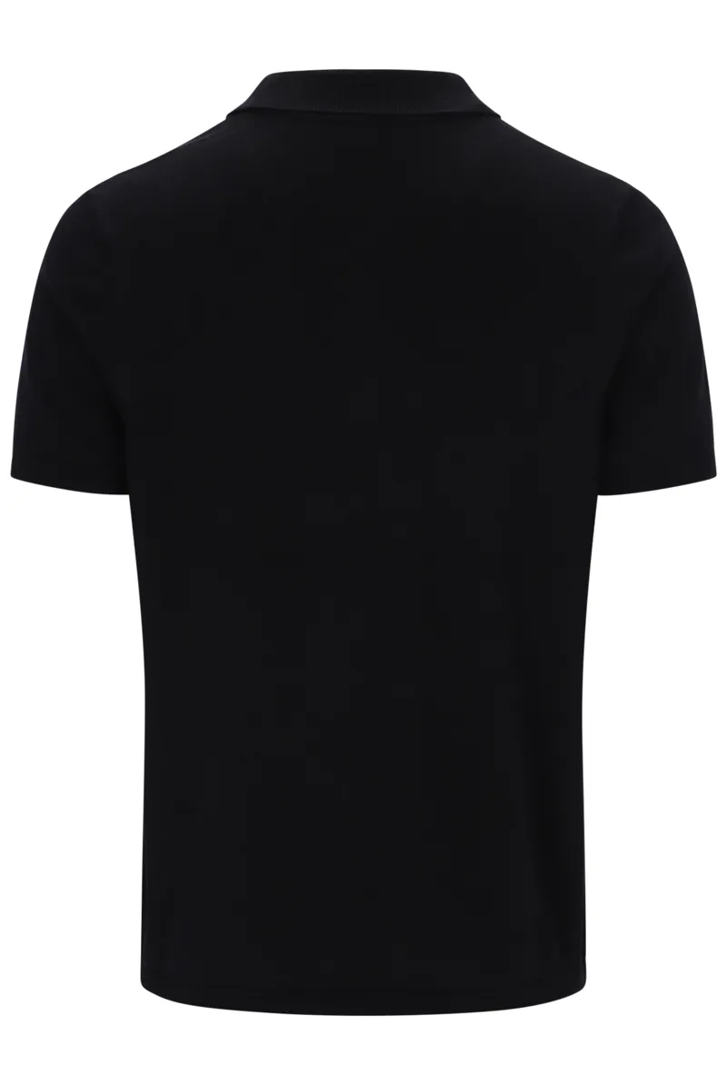 Fila Enzo Knitted Check Zip Polo Black -1
