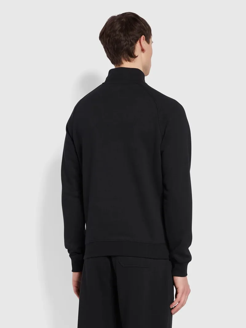 Farah Jim Quarter Zip Sweatshirt Black XL ONLY LAST ONE-3