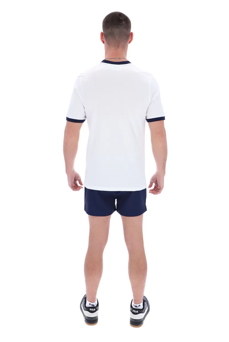 Fila Marconi Essential Ringer T-shirt White/Navy -3
