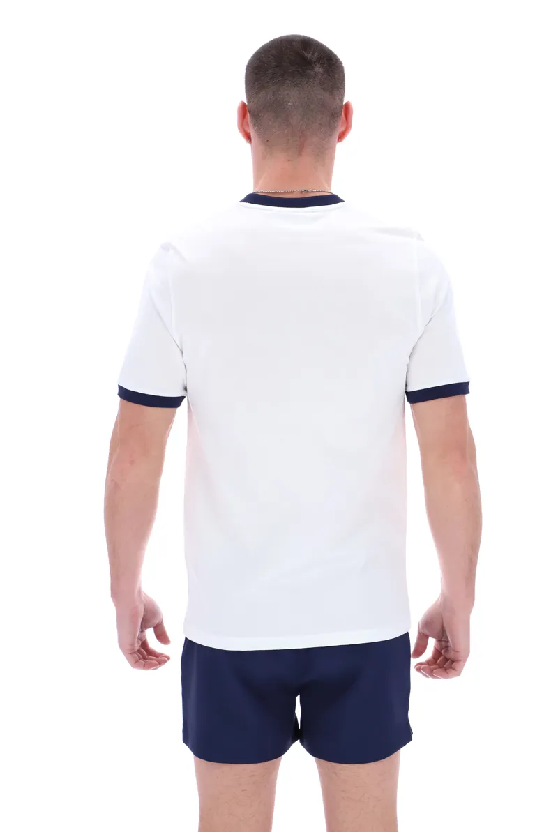 Fila Marconi Essential Ringer T-shirt White/Navy -4