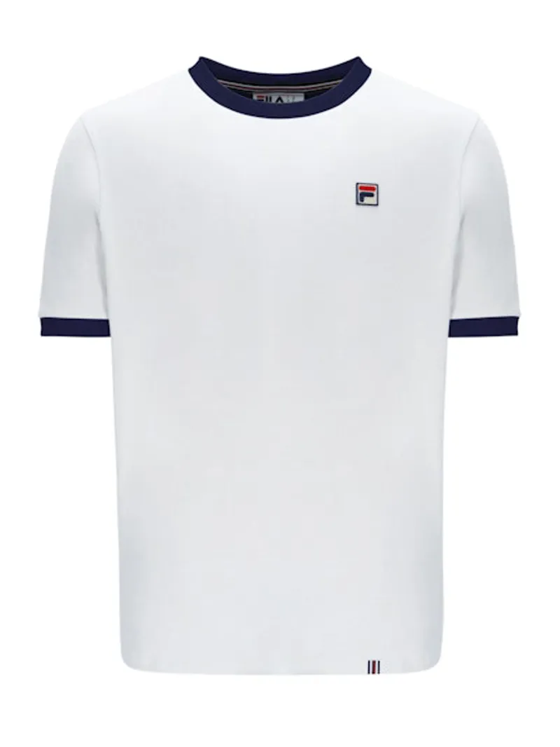 Fila Marconi Essential Ringer T-shirt White/Navy 