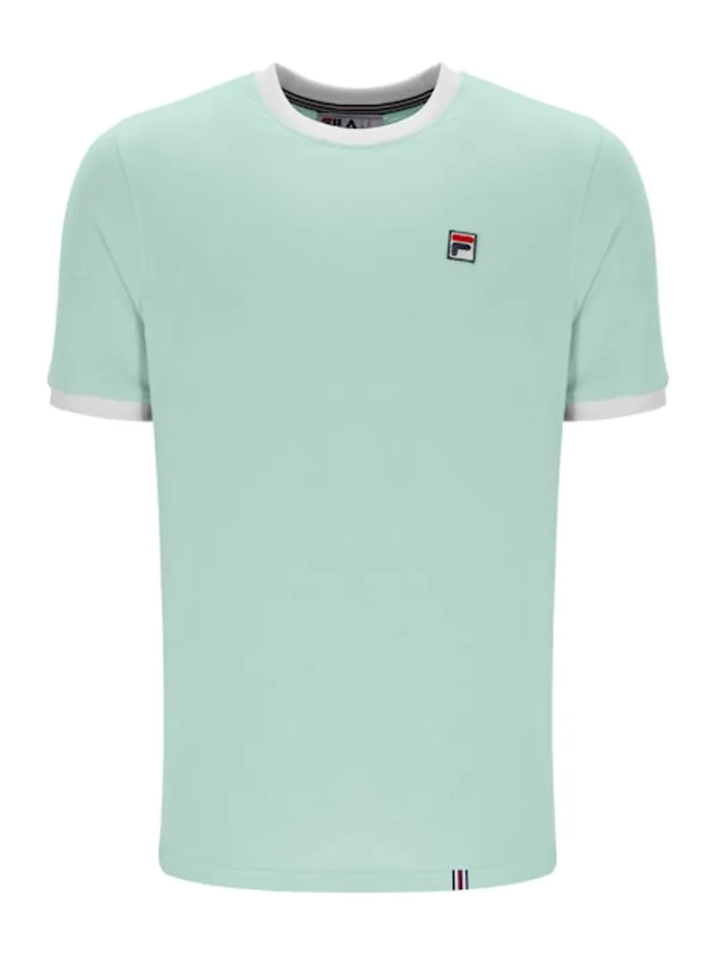 Fila Marconi Essential Ringer T-shirt Surf Seaspray/White