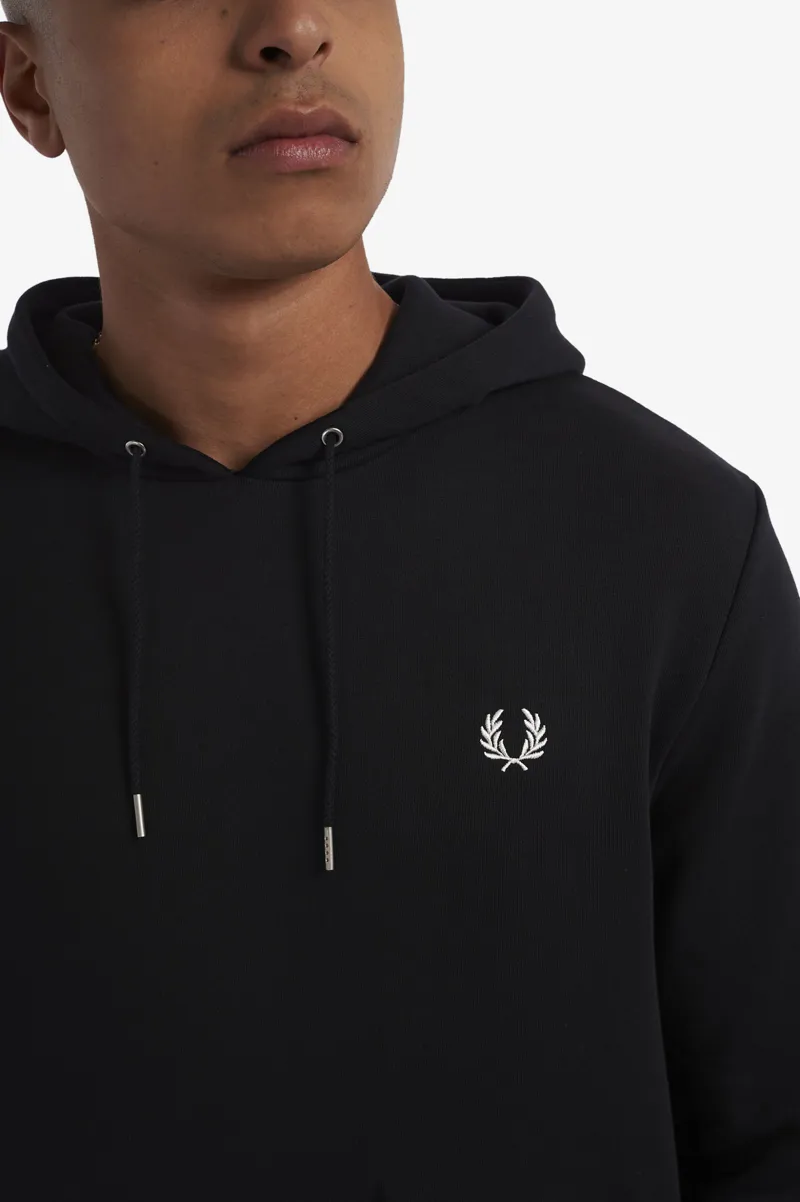 Fred Perry M2643-102 Mens Overhead Tipped Hoodie Black