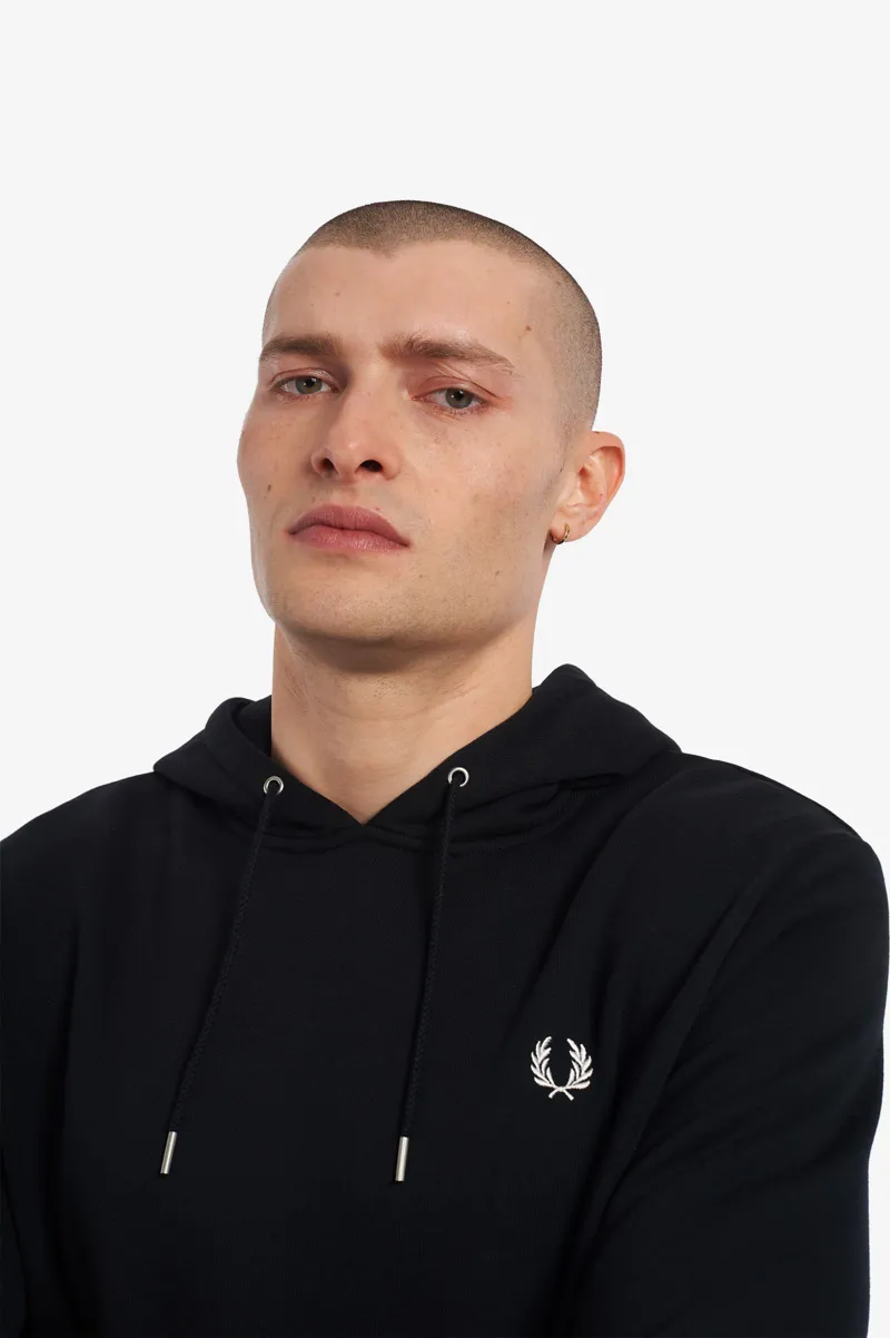 Fred Perry M2643-102 Mens Overhead Tipped Hoodie Black
