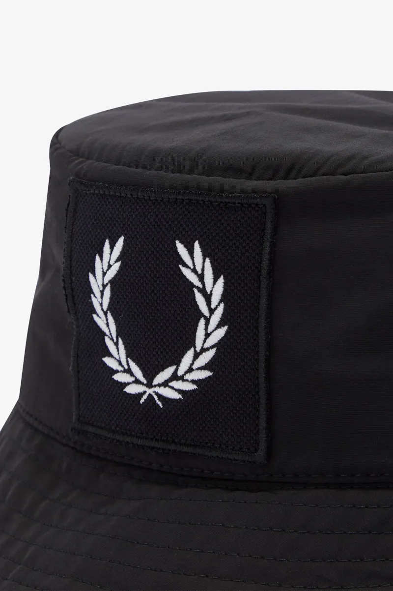 Fred Perry HW1653-102 Laurel Wreath Bucket Hat Black SMALL LAST ONE-3