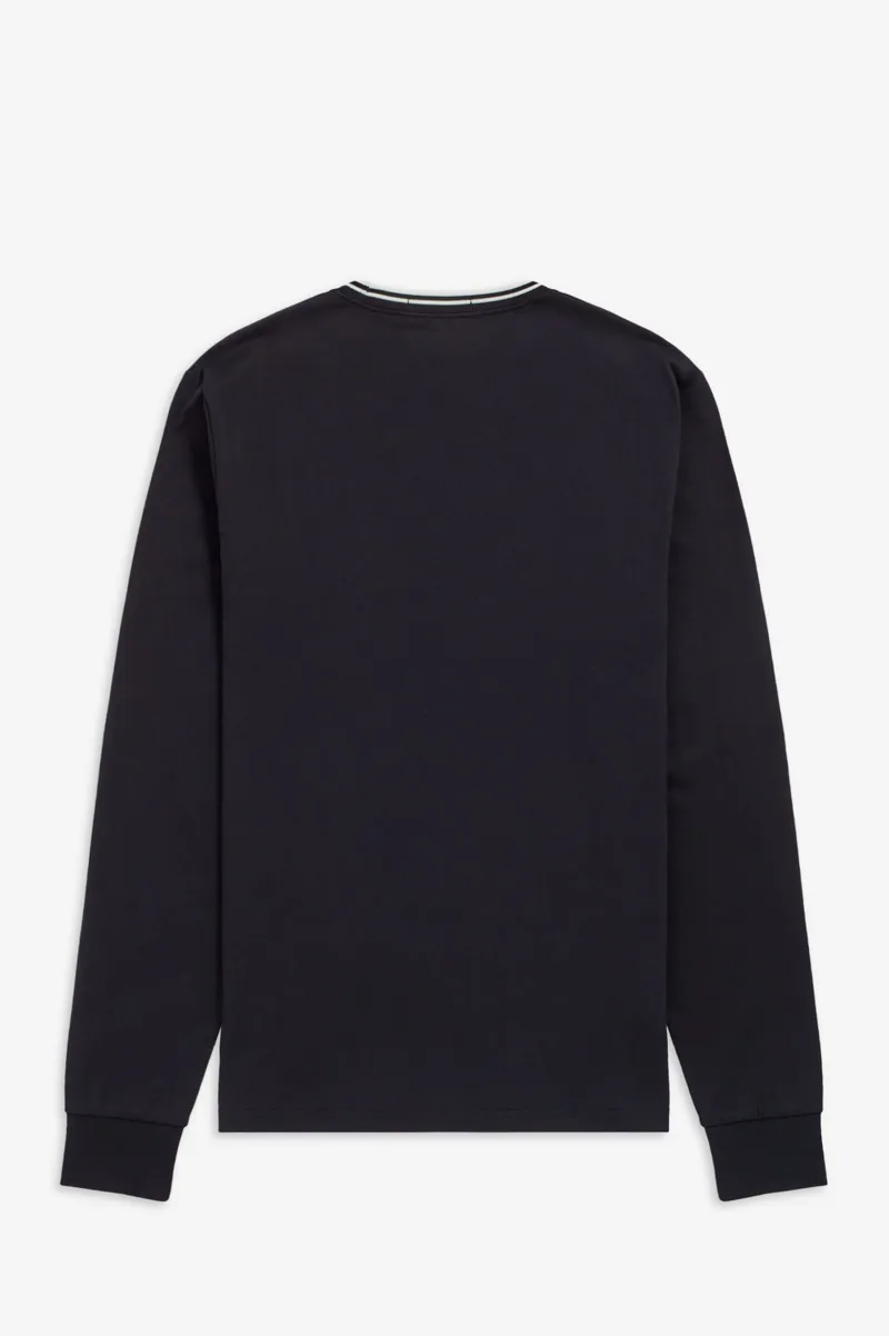 Fred Perry M9602-102 Twin Tipped Long Sleeve T-shirt Black-3