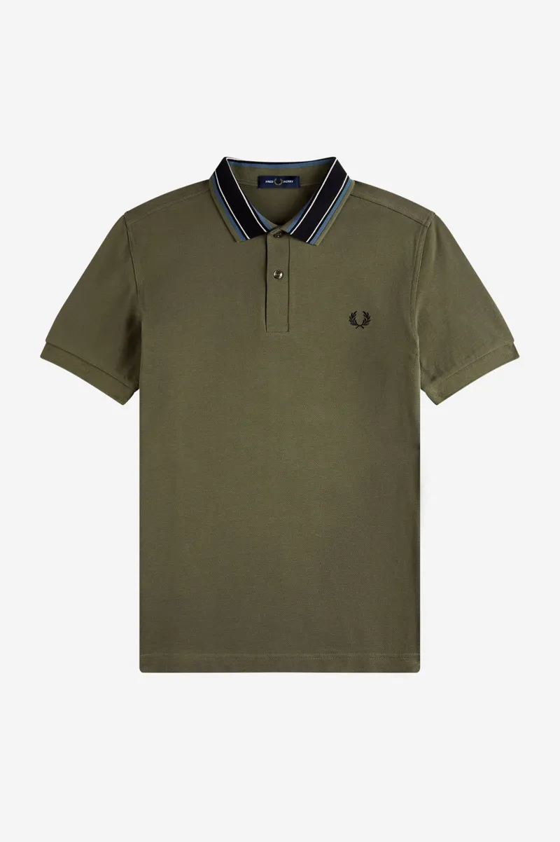 Fred Perry M3614-B57 Medal Stripe Polo T-shirt Military Green-5