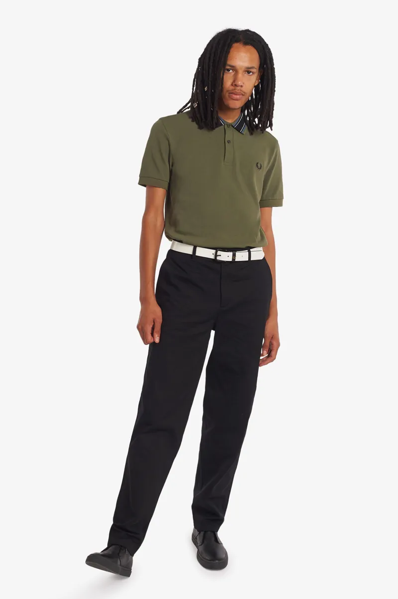 Fred Perry M3614-B57 Medal Stripe Polo T-shirt Military Green-3