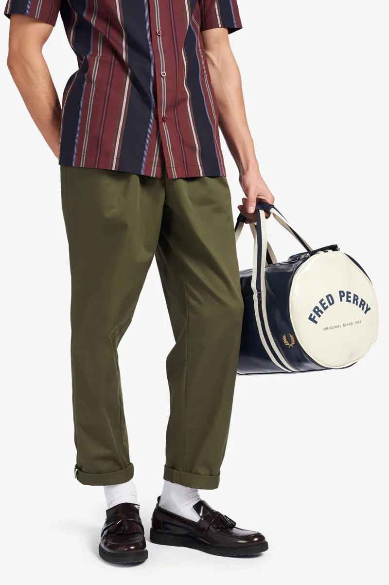 Fred Perry L7220-635 Classic Barrel Bag Navy Ecru LAST ONE-2