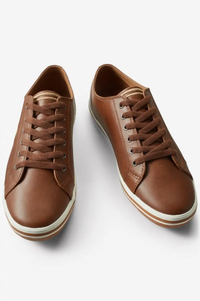 Fred perry kingston leather tan deals