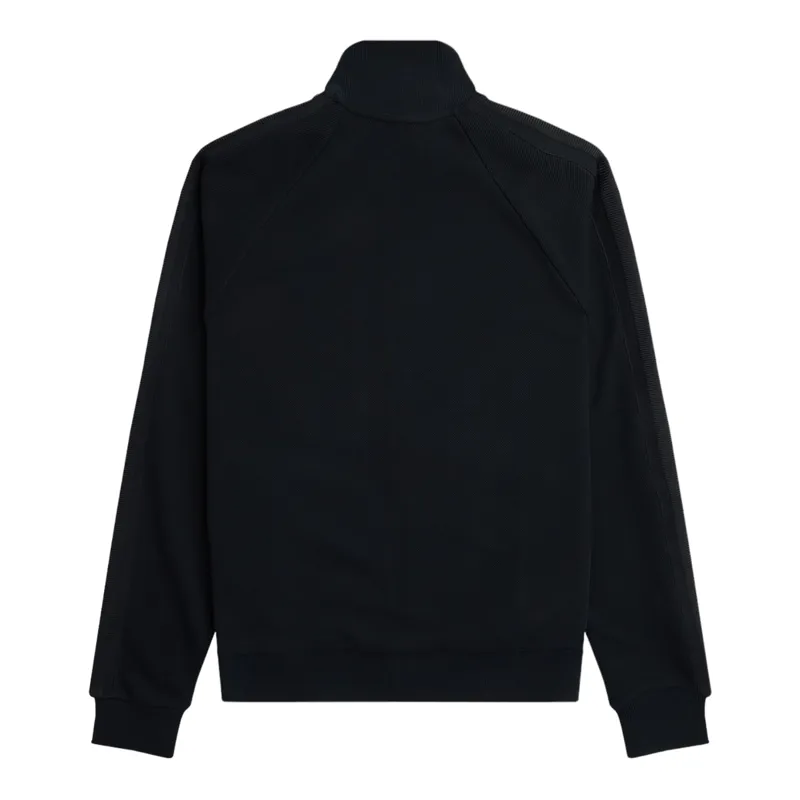 Fred Perry Knitted Tape Track Top Black-5