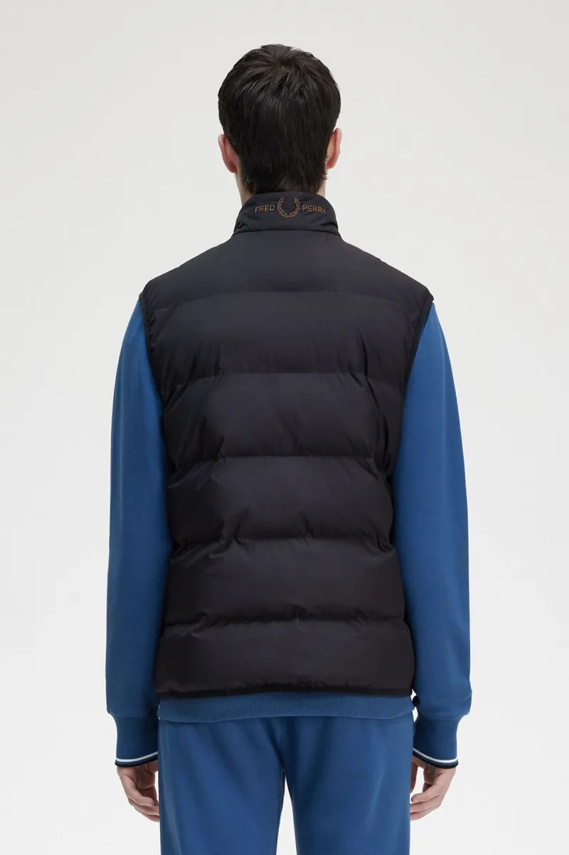 Fred Perry Insulated Gilet Black -1