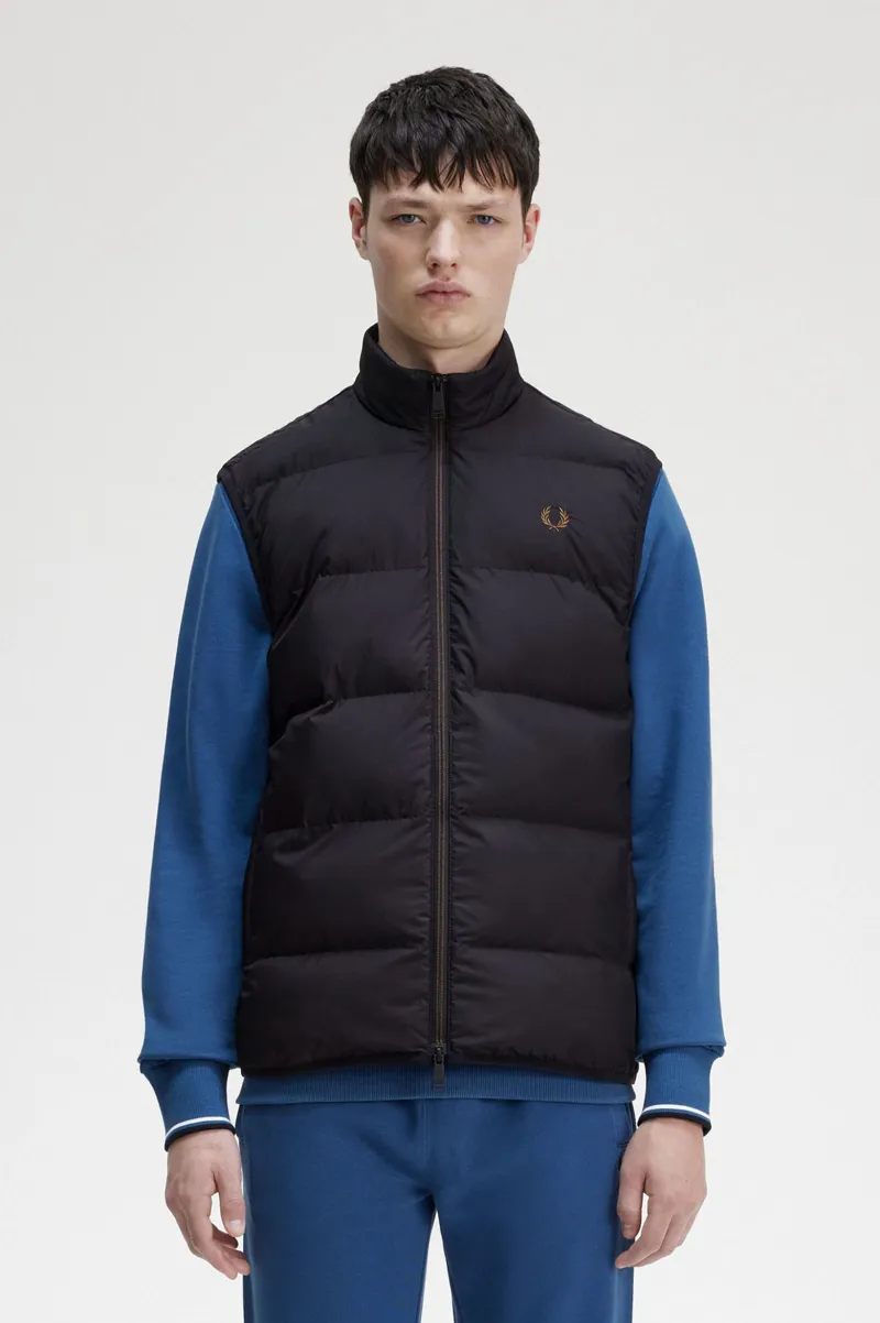Fred Perry J4566 - 198 Insulated Gilet Black