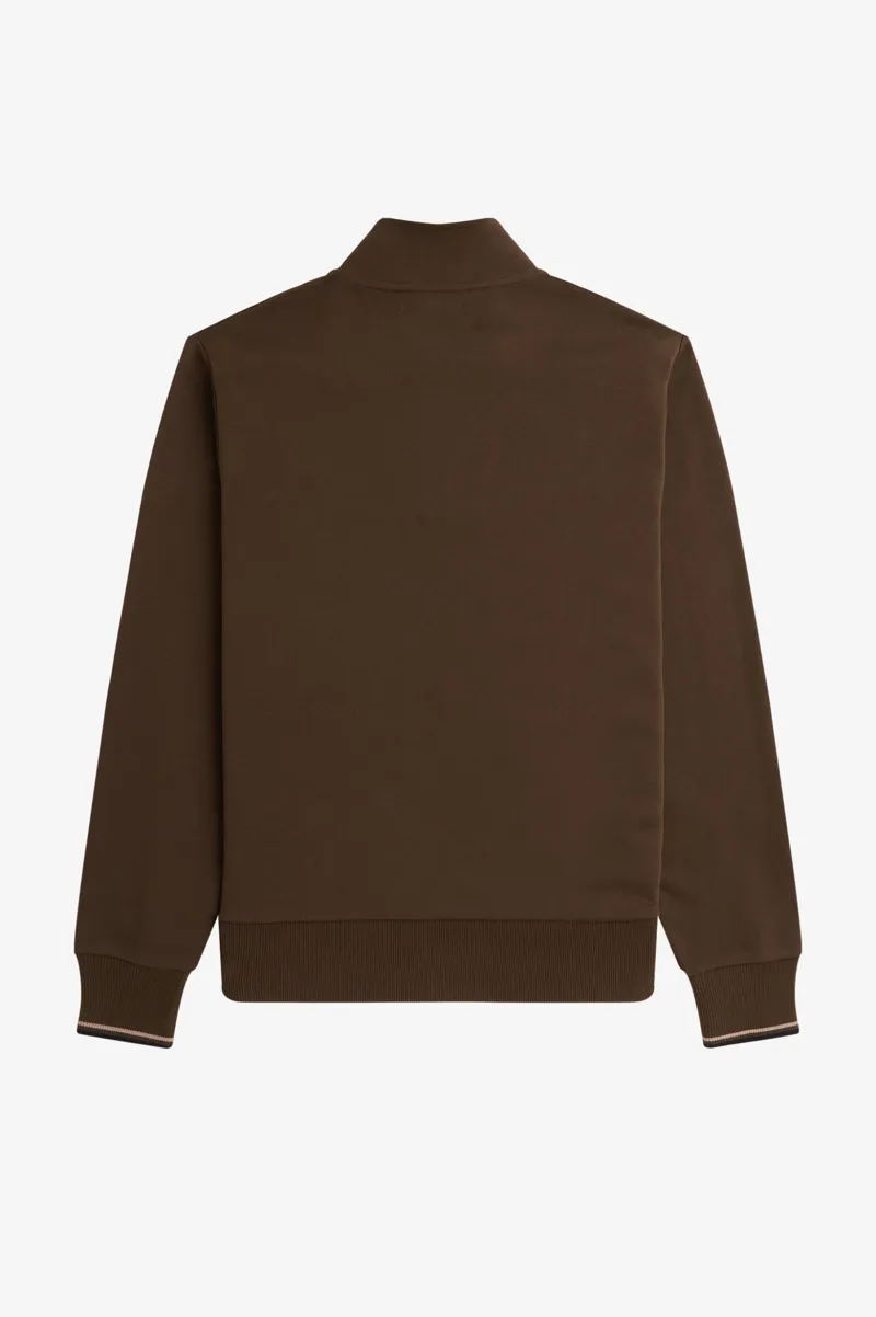 Fred Perry Half Zip Sweatshirt Burnt Tobacco XXL ONLY LAST ONE-8
